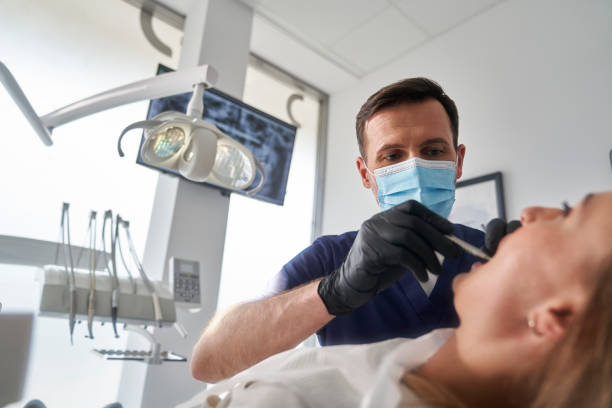 istock Dentist drilling in teeth of the patient 2151876303