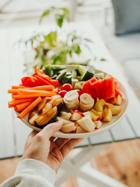 istock Raw vegetables and fruit thats good for gut health microbiome 2151881538
