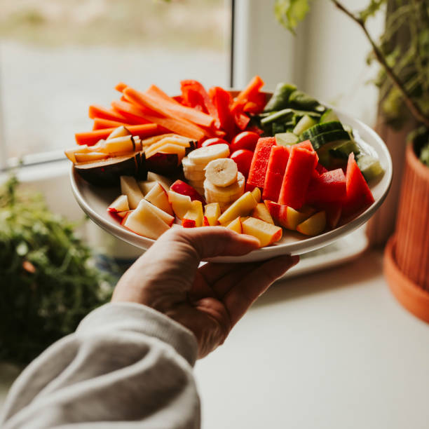 istock Raw vegetables and fruit thats good for gut health microbiome 2151881672