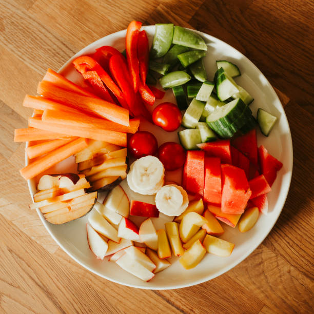 istock Raw vegetables and fruit thats good for gut health microbiome 2151882078