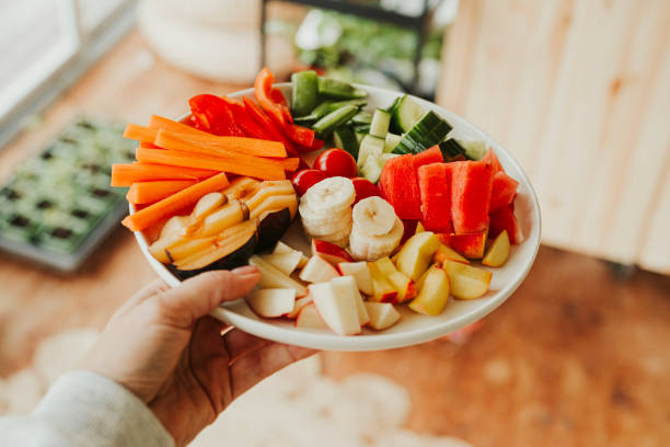 istock Raw vegetables and fruit thats good for gut health microbiome 2151882174