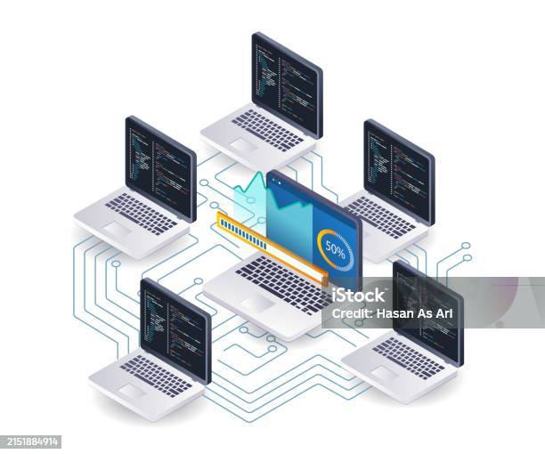 Network Key Programmer Computer Network Programmer Technology Analysis Infographic 3d ...