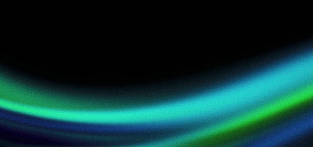 istock Abstract grainy background, green blue color wave, black backdrop noisy texture minimal banner poster header design 2151885278