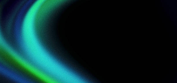 istock Abstract grainy background, green blue color wave, black backdrop noisy texture minimal banner poster header design 2151885279