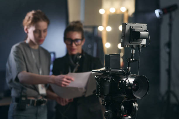 istock Pro Digital Video Camera in Video Production Studio 2151886089