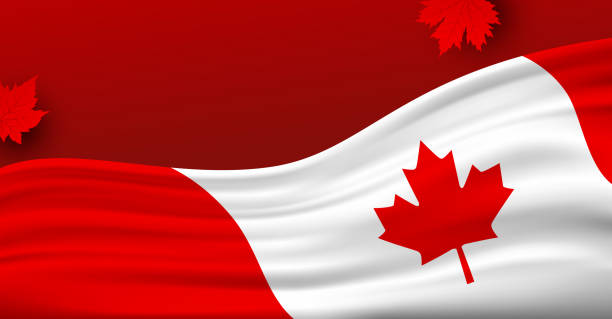 istock Canada day 1st of july banner design with copy space Vector illustration 2151890675
