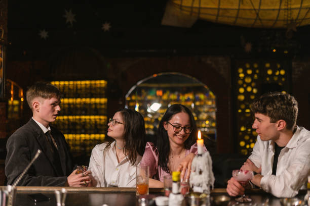 istock Visitors have pleasant conversations in favorite pub 2151895672