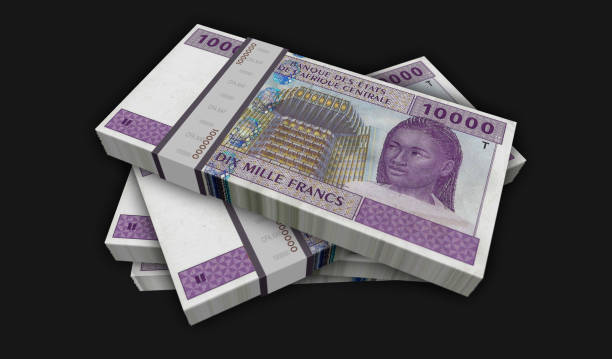 istock Central African CFA Franc money banknotes pack 3d illustration 2151897868