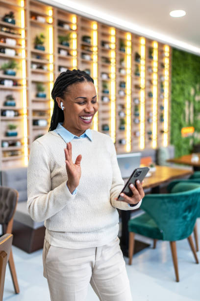 istock Businesswoman having video call. 2151901961