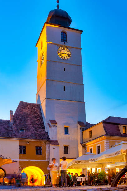 Council Tower of Sibiu from the Great Square, Sibiu, Romania