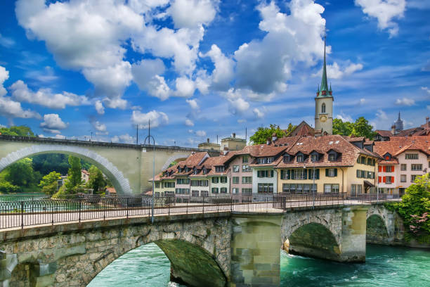 istock Bridge over the Aare river in Bern, Switzerland 2151910099