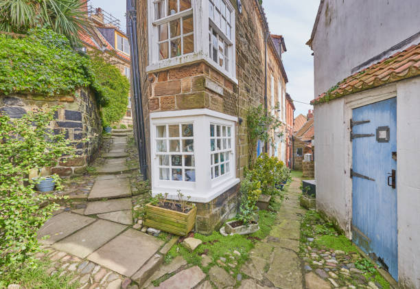 istock Robin Hoods Bay, North Yorkshire Coast rustic street view 2151910575