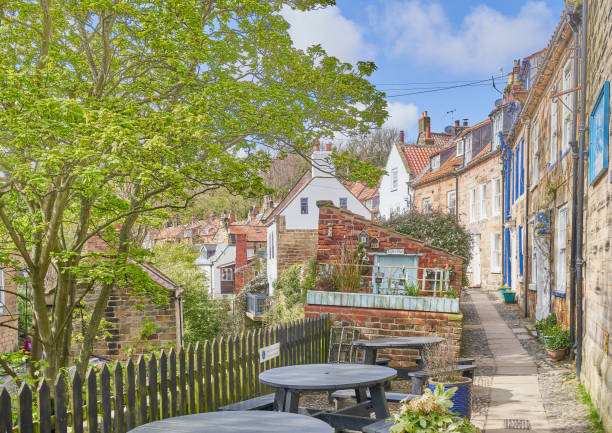 istock Robin Hoods Bay, North Yorkshire Coast rustic street view 2151910693