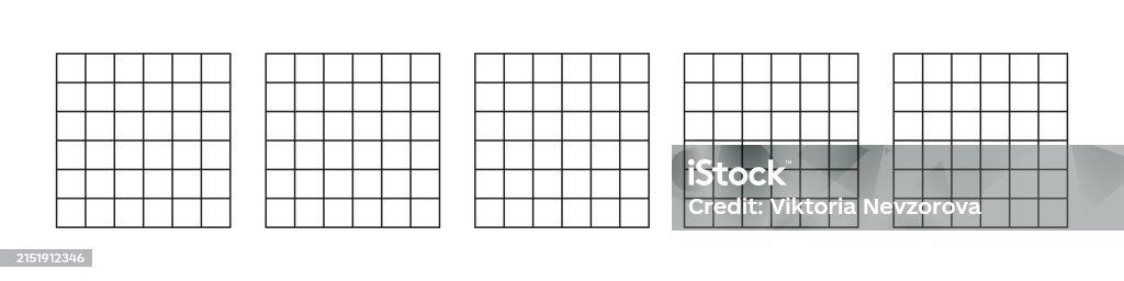 Grid Pattern Square Lines For Notebook Or Graph Flat Vector ...