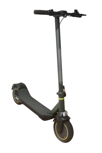 istock black electric scooter isolated on white background 2151912503