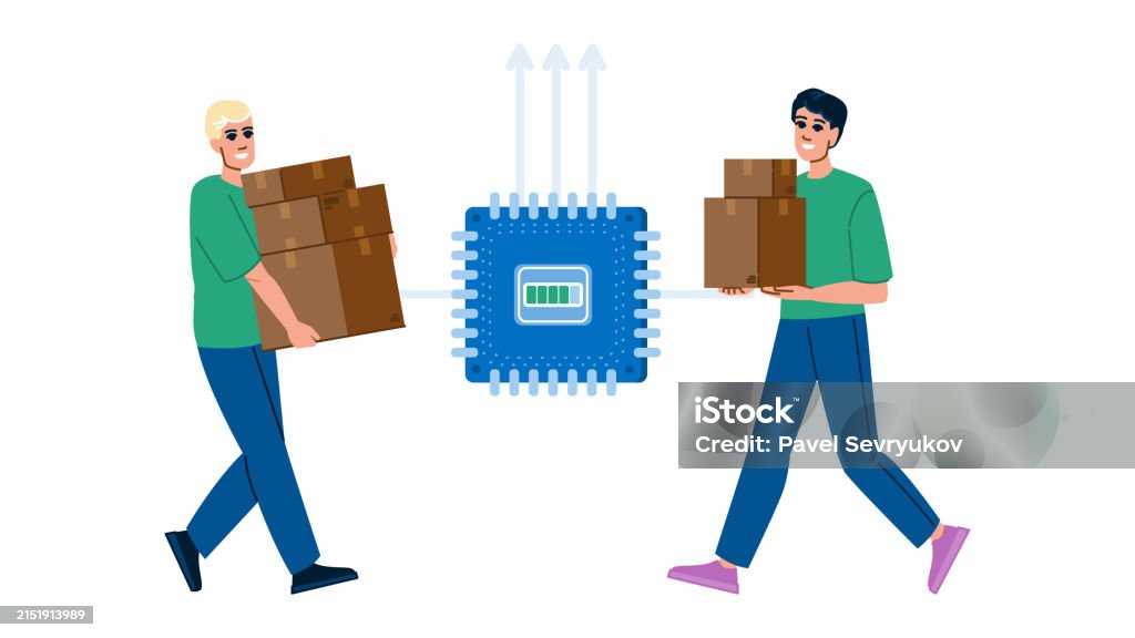 Customer Inventory Vector Inventory Vendor Management Vector Stock Illustration - Download Image ...