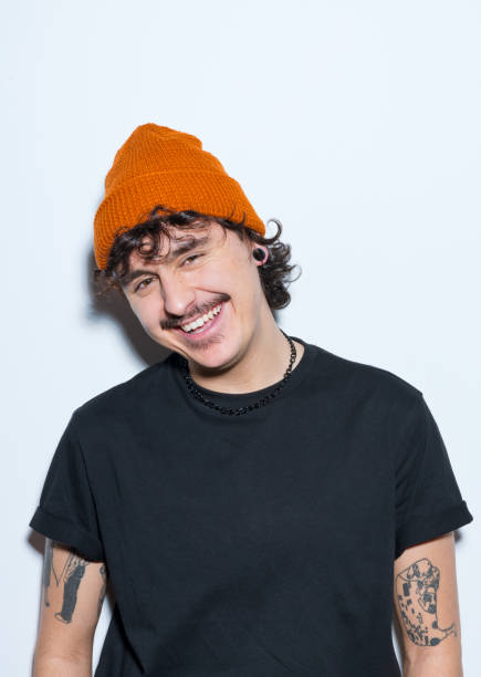 Headshot of excited young man