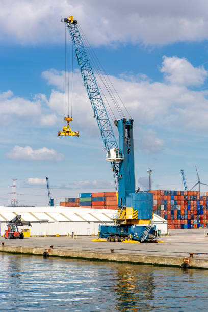 istock Large gantry crane - port of Antwerp 2151914621