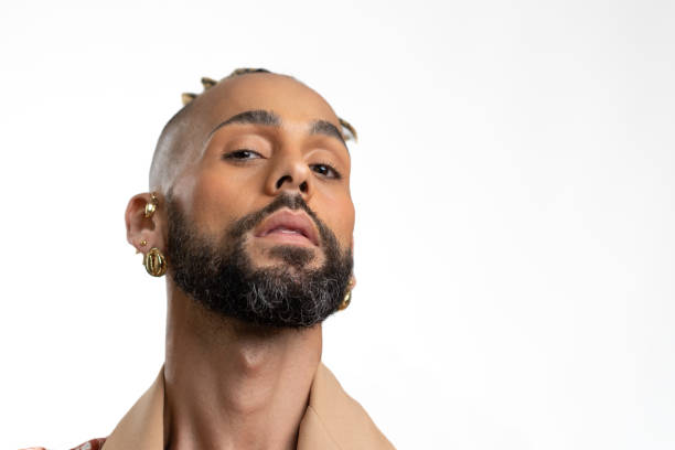 istock Handsome black gay man isolated on white 2151917816
