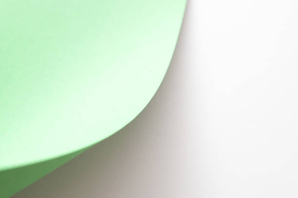 istock Green and white curved 3d background 2151917905