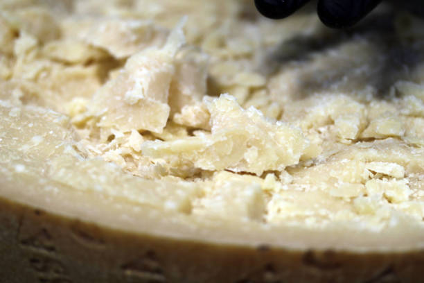 Parmesan cheese in pieces