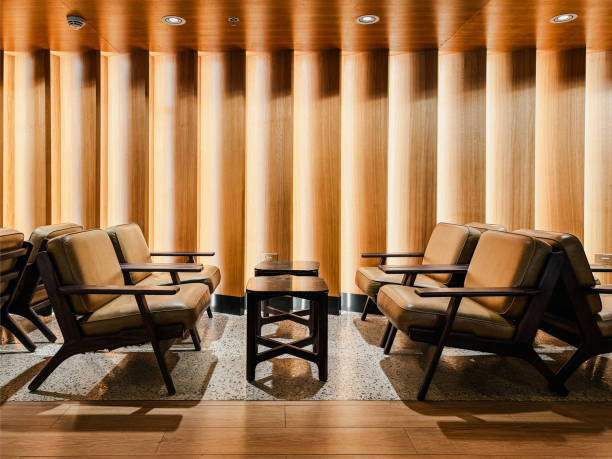 istock Interior design with armchairs and tables in vintage style 2151928078