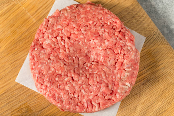 istock Raw Grass Fed Beef Hamburgers 2151935205