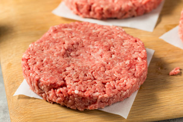istock Raw Grass Fed Beef Hamburgers 2151935208