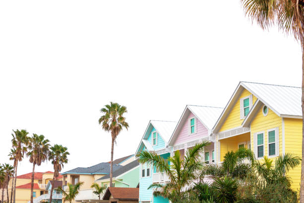 South Padre Island homes. Texas, USA