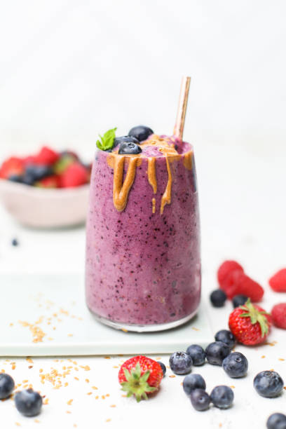 istock Berry Almond Butter Smoothie 2151952786