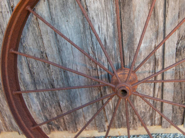 istock Old Iron Wagon Wheel- Howard County, Indiana 2151954965