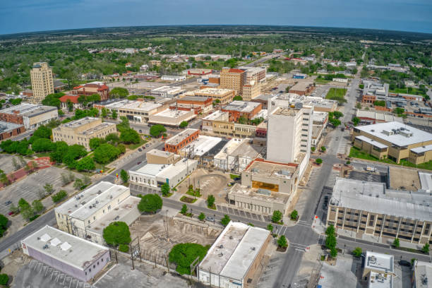 istock Aerial view of Temple, Texas during Spring 2151958753