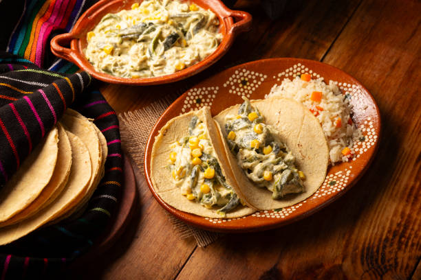 istock Mexican Rajas with Cream Tacos 2151962775