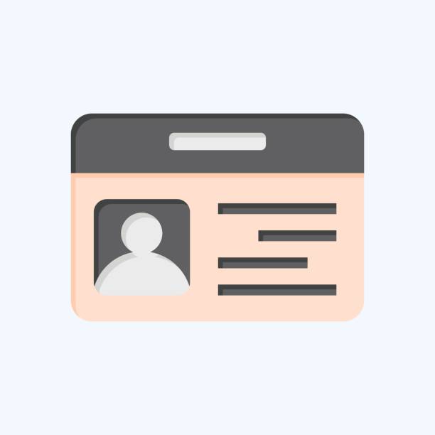 istock Icon ID Card. related to Smart City symbol. flat style. simple design illustration 2151969416