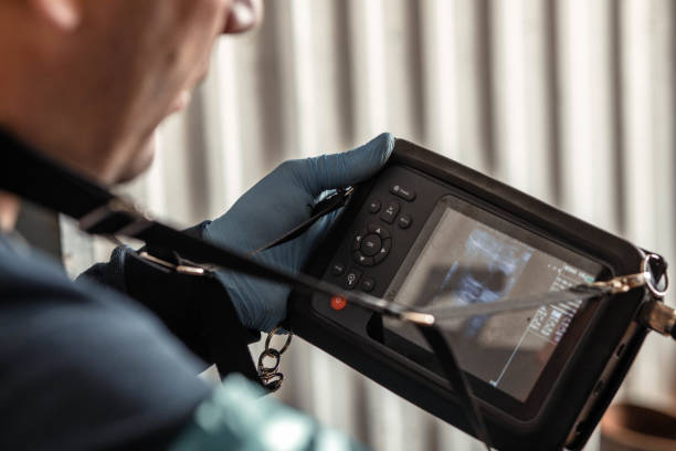 istock veterinarian focused on an ultrasound screen, using sophisticated diagnostic tools to assess the health of livestock 2151972963