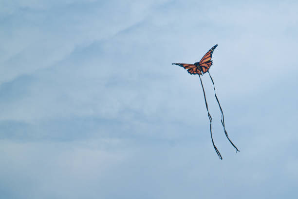 istock Flying Monarch Buterfly Themed Kite 2151976130