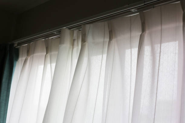 istock Curtains door or window, Room decoration interior 2151976511