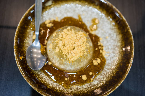 istock Water cake. A Japanese style dessert with decoration. 2151976833