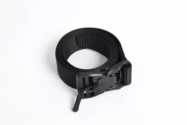 istock Black mens nylon fastening belt isolated on white background 2151981888