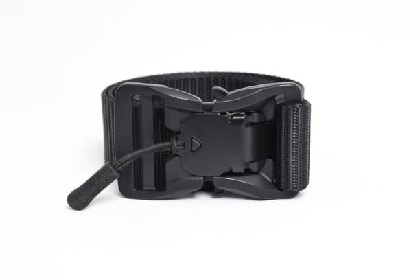 istock Black mens nylon fastening belt isolated on white background 2151981959