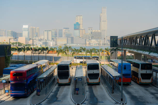Bus depot for long-distance buses in Hong Kong