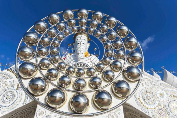 Five Buddhas at Wat Phra Thad Pha Son Kaew Temple, Phetchabun, Thailand