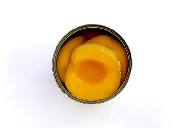 istock Peach halves in syrup. Fruity desserts 2151988098