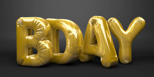 istock Golden Birthday Balloons 2151993737