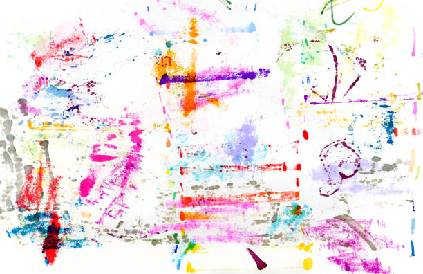 istock Drawn colorful painting multimedia Abstract. 2151996999