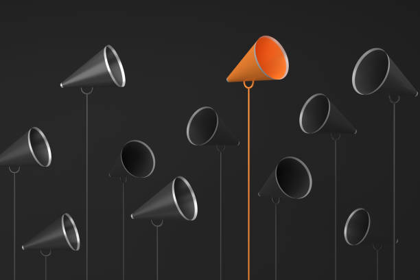 istock Megaphone And Standing Out From The Crowd 2151998443