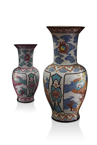 Chinese cloisonne vases