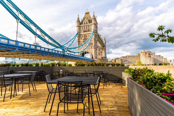 istock Terrace with Tower Bridge in London 2152000574