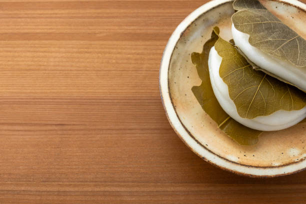 Kashiwa mochi and tea