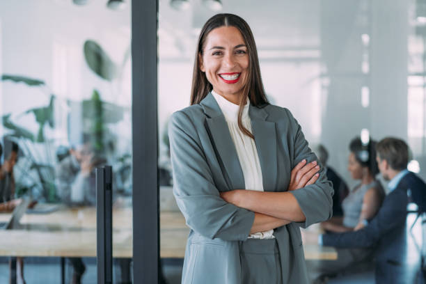 istock Confident businesswoman and her team. 2152007791